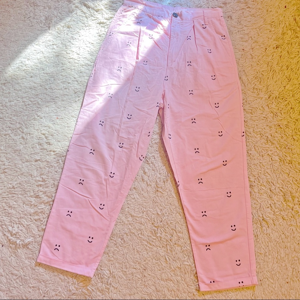 Lazy oaf happy and sad high waist pants sz S - Picture 3 of 4